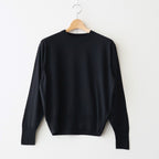 REVIVAL SOFT SILK CREW NECK #BLACK [BN-26SL-033]