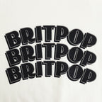 BRITPOP Print Tee WIDE #White×Black-PT [bROOTS25S34A]