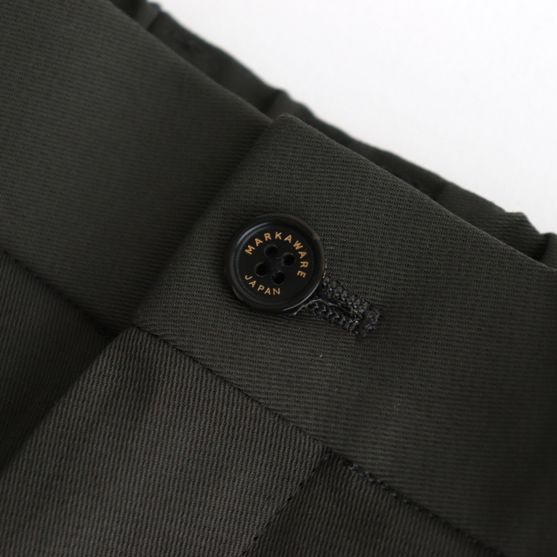 CLASSIC FIT DOUBLE PLEATED TROUSERS #DARK OLIVE [A25A05PT01C]