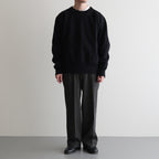 CLASSIC FIT DOUBLE PLEATED TROUSERS #DARK OLIVE [A25A05PT01C]