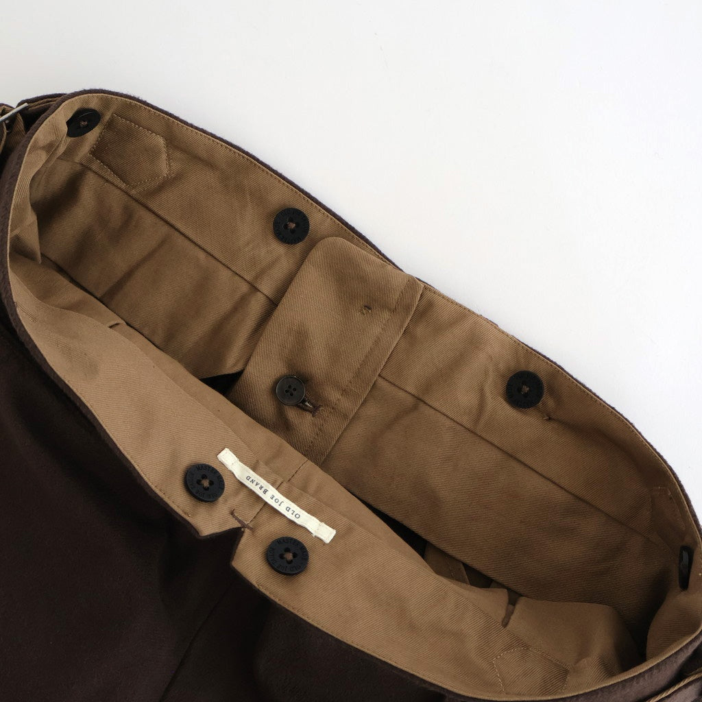 DOUBLE-PLEATED SMARTY TROUSER #WHISKY [252OJ-PT08]