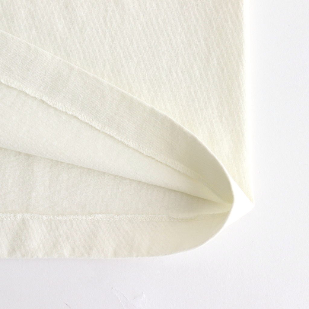 TUBE TEE (Henry-Neck) #RAW WHITE [251OJ-CT05]