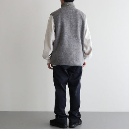 Zip-Up Mohair Vest #Heather Gray [S24FN030]