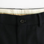FLAT FRONT WIDE TROUSERS #BLACK [A26C07PT03C]