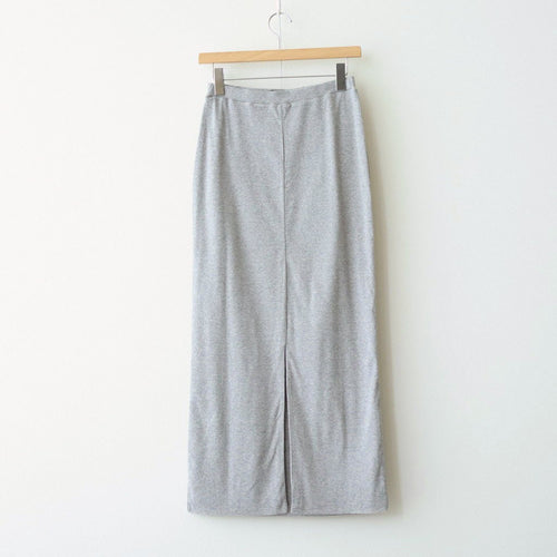 Hard Twist Rib Skirt #HeatherCharcoal [BHSW26S13]