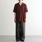 SILK COTTON SKIPPER KNIT #MAROON [26S-BIS-KN66]