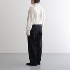 PURE MOHAIR SHAGGY POLO #IVORY [BN-25FL-053]