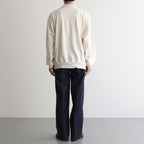 Co/Silk Nep Harf-Zip Shirt #Ivory [BHS25S037]