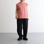 Cotton Jersey Sleeveless Tee #Pink Ginger [N25SH059]