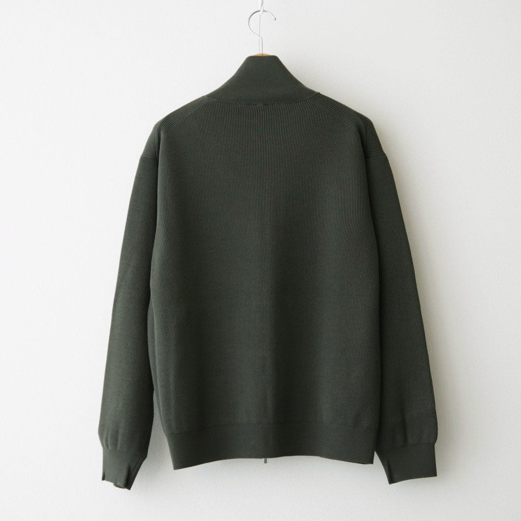 HARD TWIST WOOLRIB DRIVERS KNIT #FOREST [BN-26FM-033]