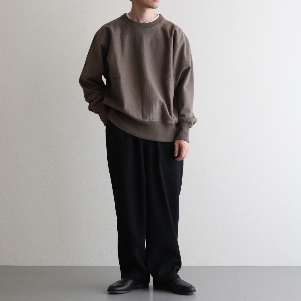 COCOON WIDE EASY PANTS #CHAMBRAY BLACK [M25C12PT03C]