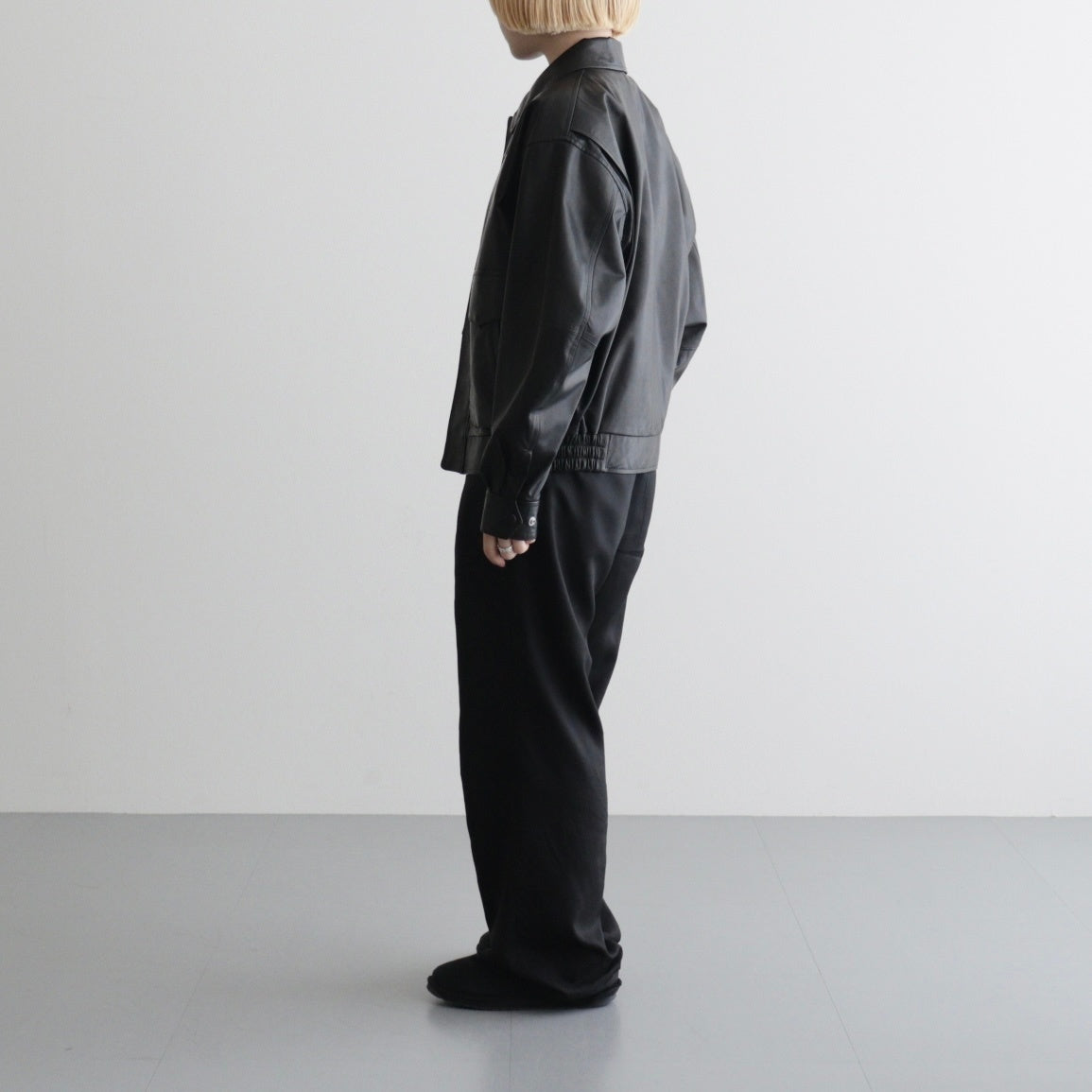 SHEEP LEATHER ZIP BZ #010 RED BLACK [16861 25004]