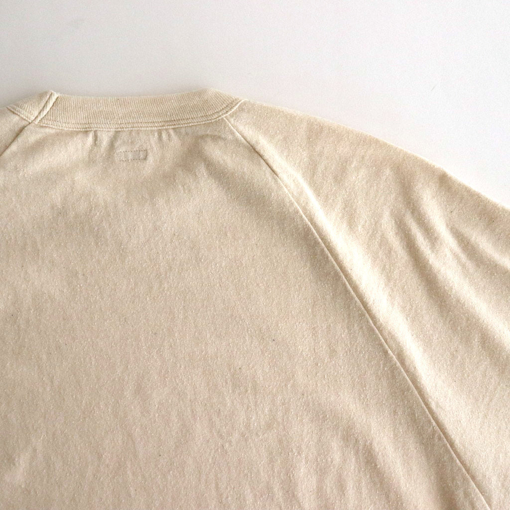 Co/Silk Nep Raglan Tee #Ivory [BHS24F037]