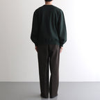 Thin-Sweat Crew-Neck P/O #DarkGreen [bROOTS25S22]