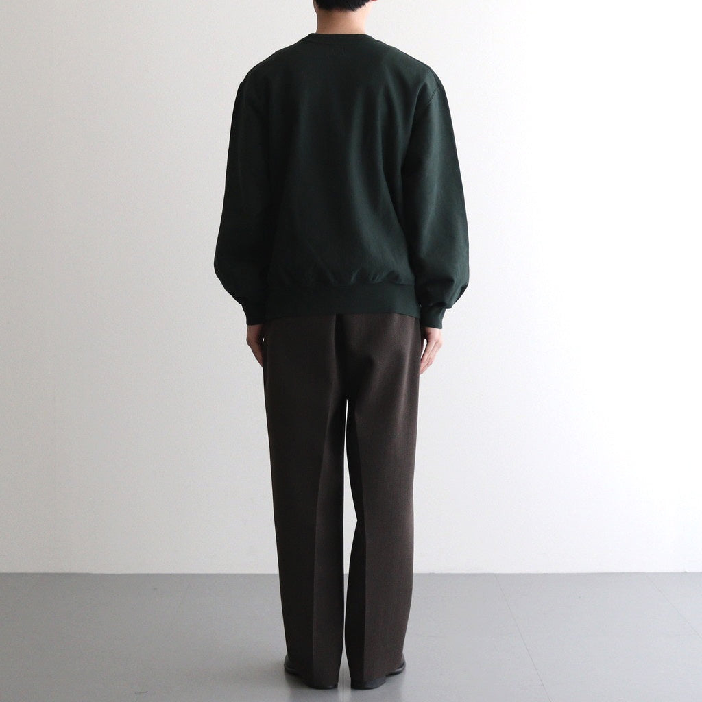 Thin-Sweat Crew-Neck P/O #DarkGreen [bROOTS25S22]