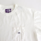 7oz Pocket Tee #Off White X Purple [N25SI102]