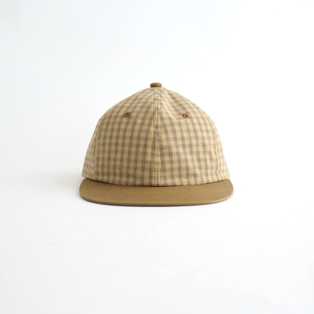 MADRAS CHECK CAP - DANNYBOY #MUSTARD [Z01004]