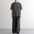 TRIPLE PLEATED WIDE TROUSERS #CHARCOAL [A26A15PT03C]