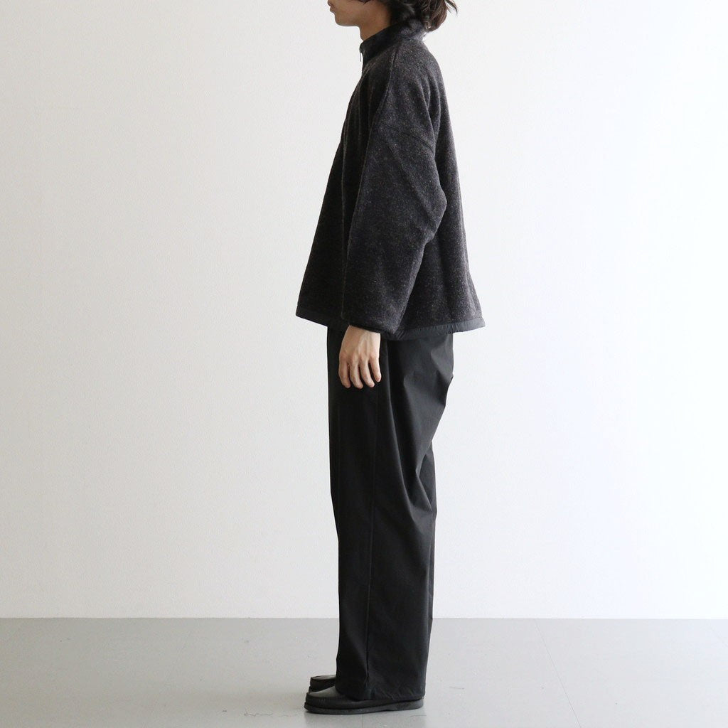 THERMAL FLEECE HALF ZIP TOP #CHARCOAL [SM62MC002]