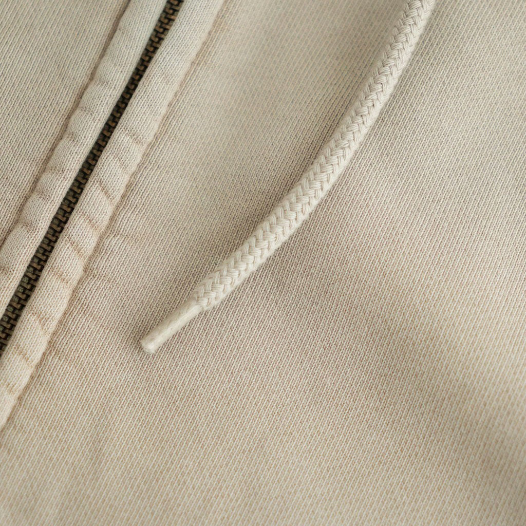 Garment Dyed Field Zip Up Hoodie #Beige [N26FH057]