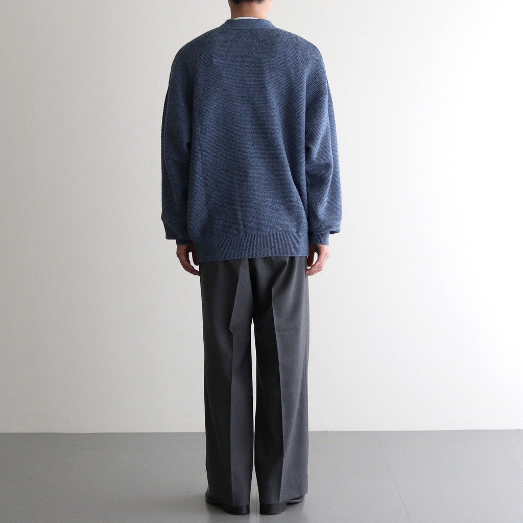 Wool Tuckless Waide Trousers #MIX GRAY [NEP-SS2502M]