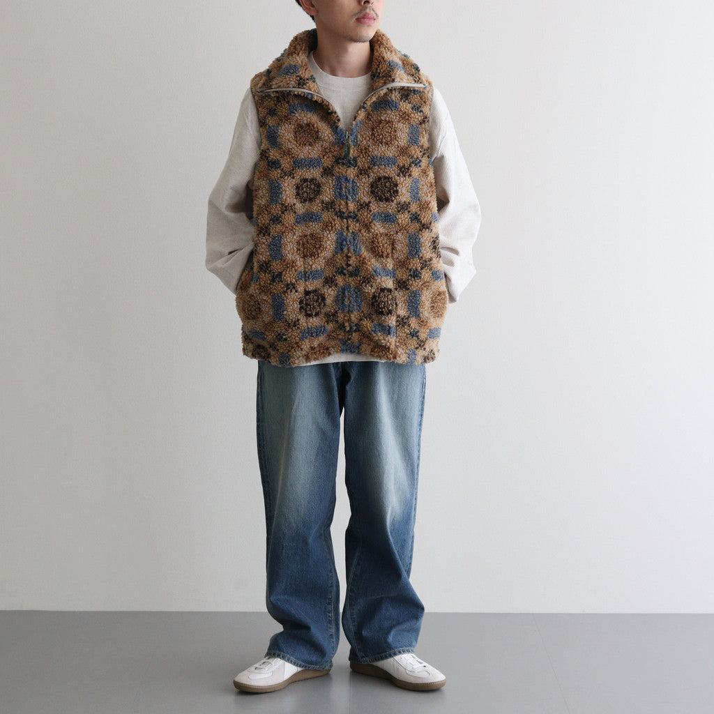 APEROL / アペロル ( リバーシブルフリースベスト ) #BEIGE [DN-0402V3]