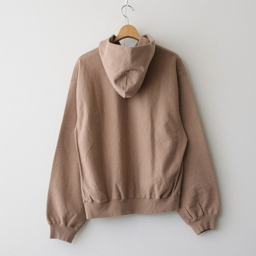 Thin-Sweat Hoodie Zip #HeatherBeige [bROOTS25S24S26]