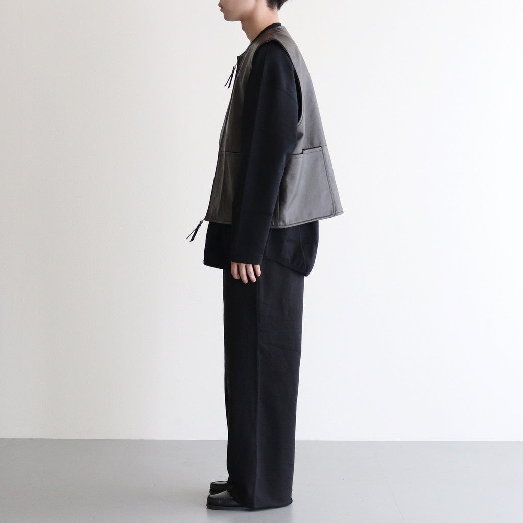 WORK VEST #D.BROWN [V-09-C-COW-4]