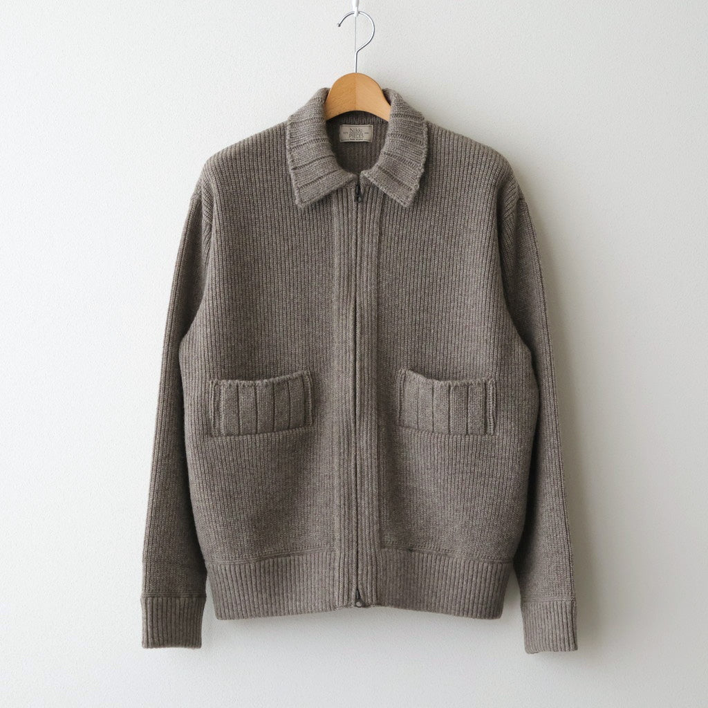 Yak×Ca/Wool Flight Jacket #Beige Mix [NEP-AW2517M]