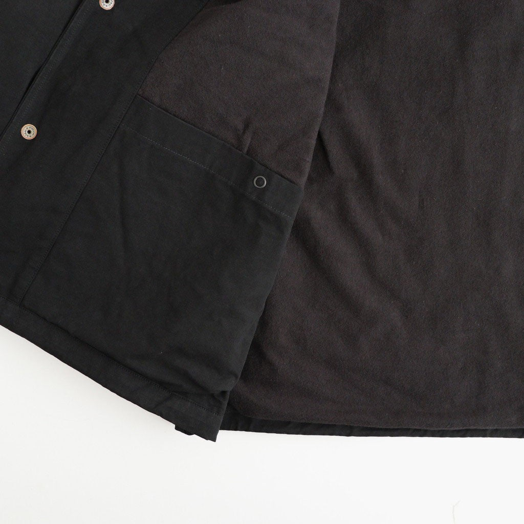 WAXED CLOTH FIELD COACH JACKET #INK BLACK [PMAW-OT04]
