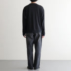 Washable Japanese Merino L/S Tee #CHARCOAL [SM61MC002]