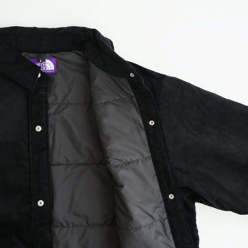 Corduroy Field Insulation Shirt Jacket #Black [N26FA051]