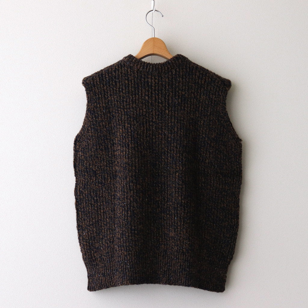 British Wool Vest Made by macalastair #Blue John/Sandstone [6043-1302]