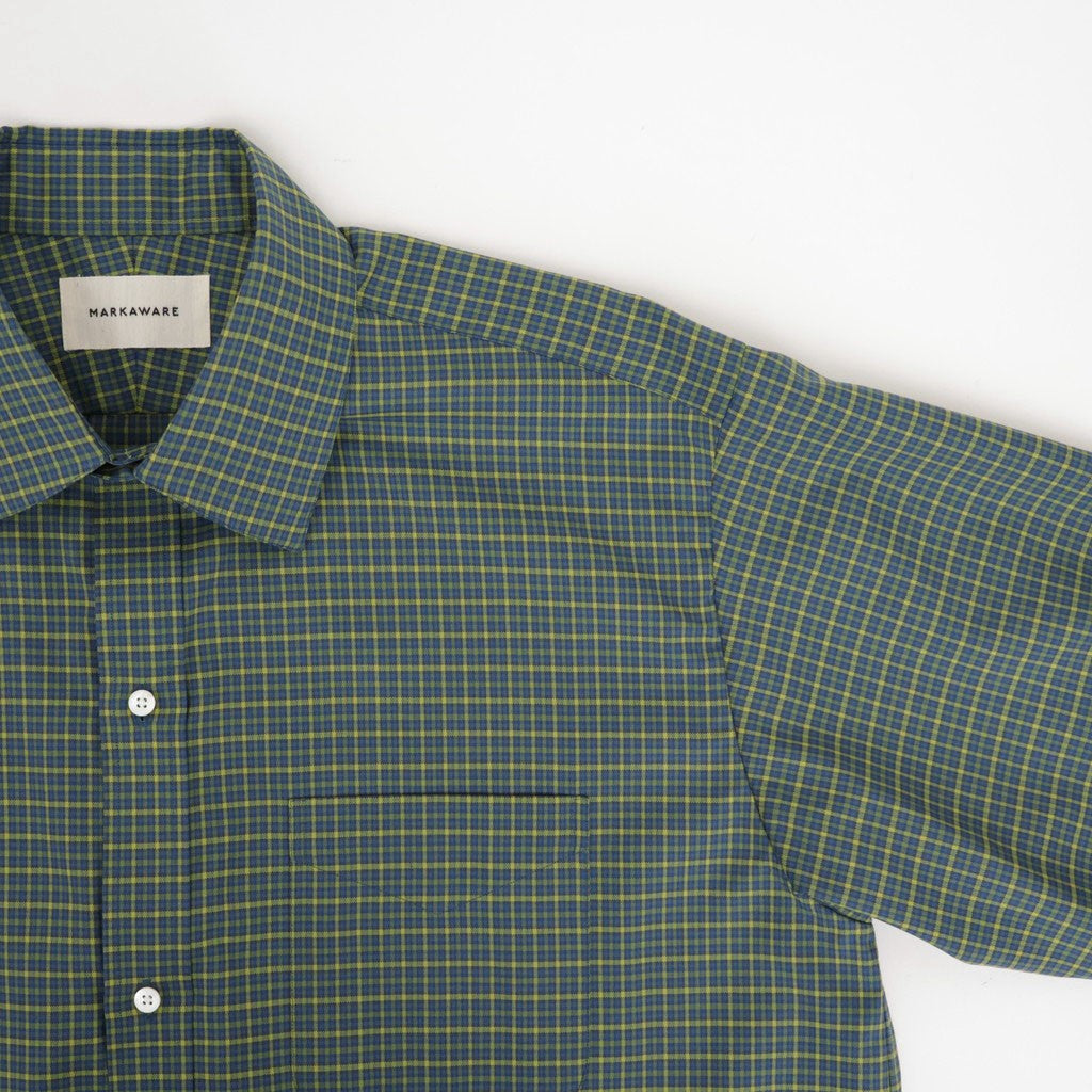 REGULAR FIT DRESS SHIRT #GREEN CHECK [A26C11SH01C]