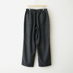 Wool Nylon Melton Pants #Charcoal [S26FC053]