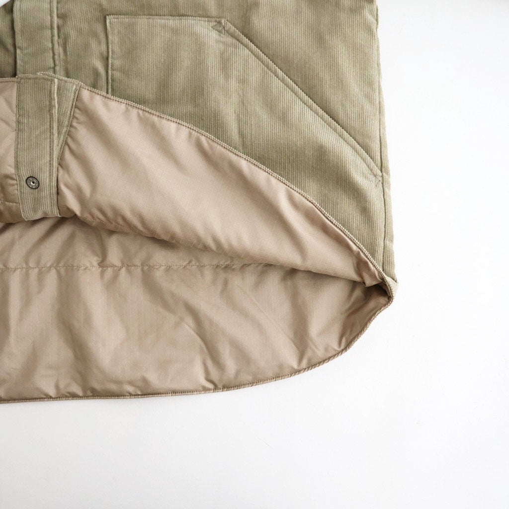 Corduroy Field Insulation Shirt Jacket #Taupe [N26FA051]