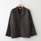 BLENDED KEMPI WOOL RAPEL CARDY #BARK [252OJ-KN03]