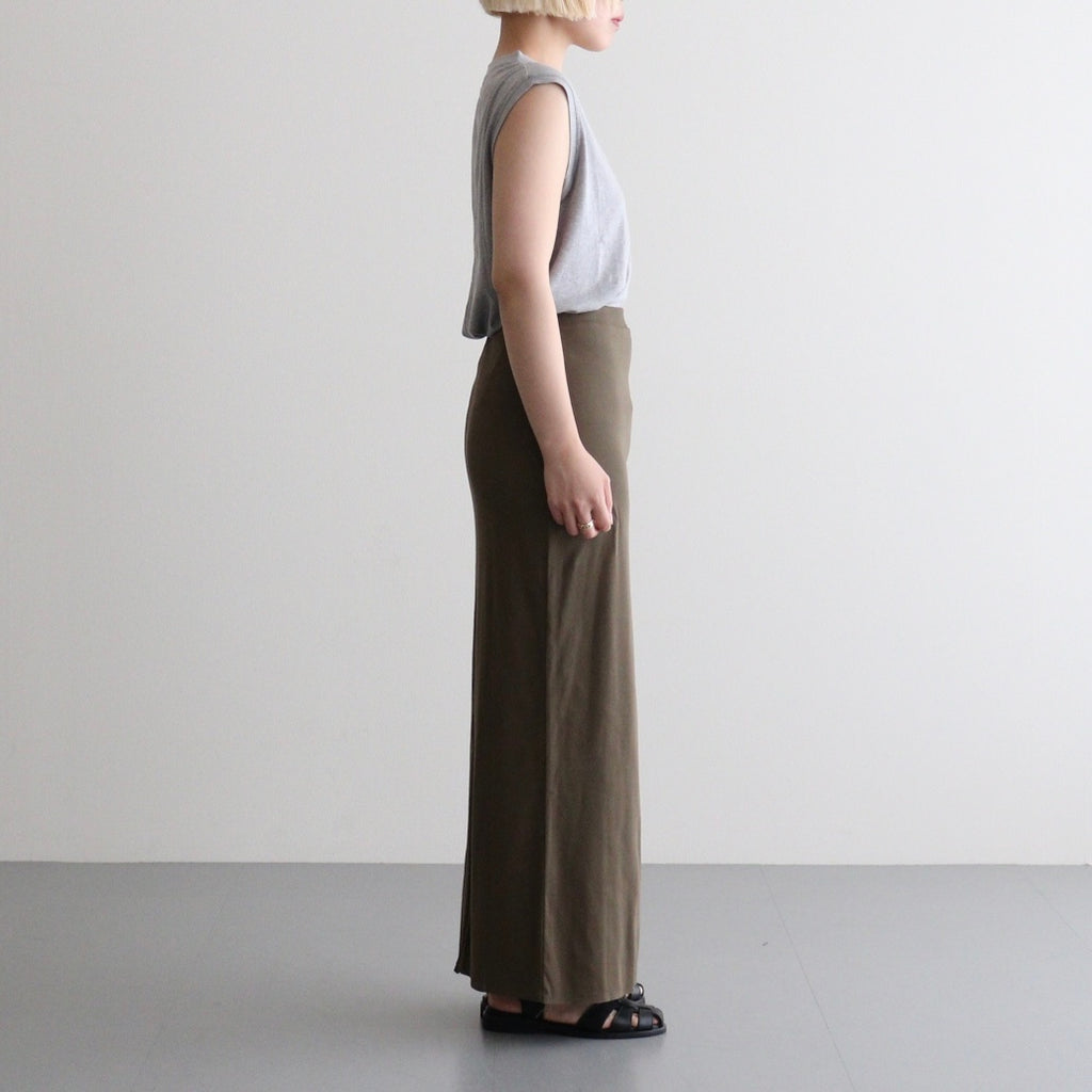 Hard Twist Rib Skirt #Khaki [BHSW26S13]