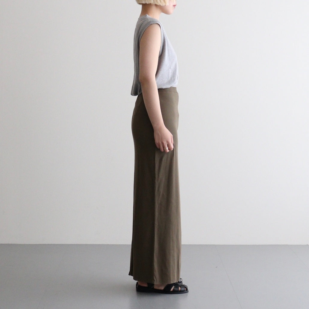 Hard Twist Rib Skirt #Khaki [BHSW26S13]