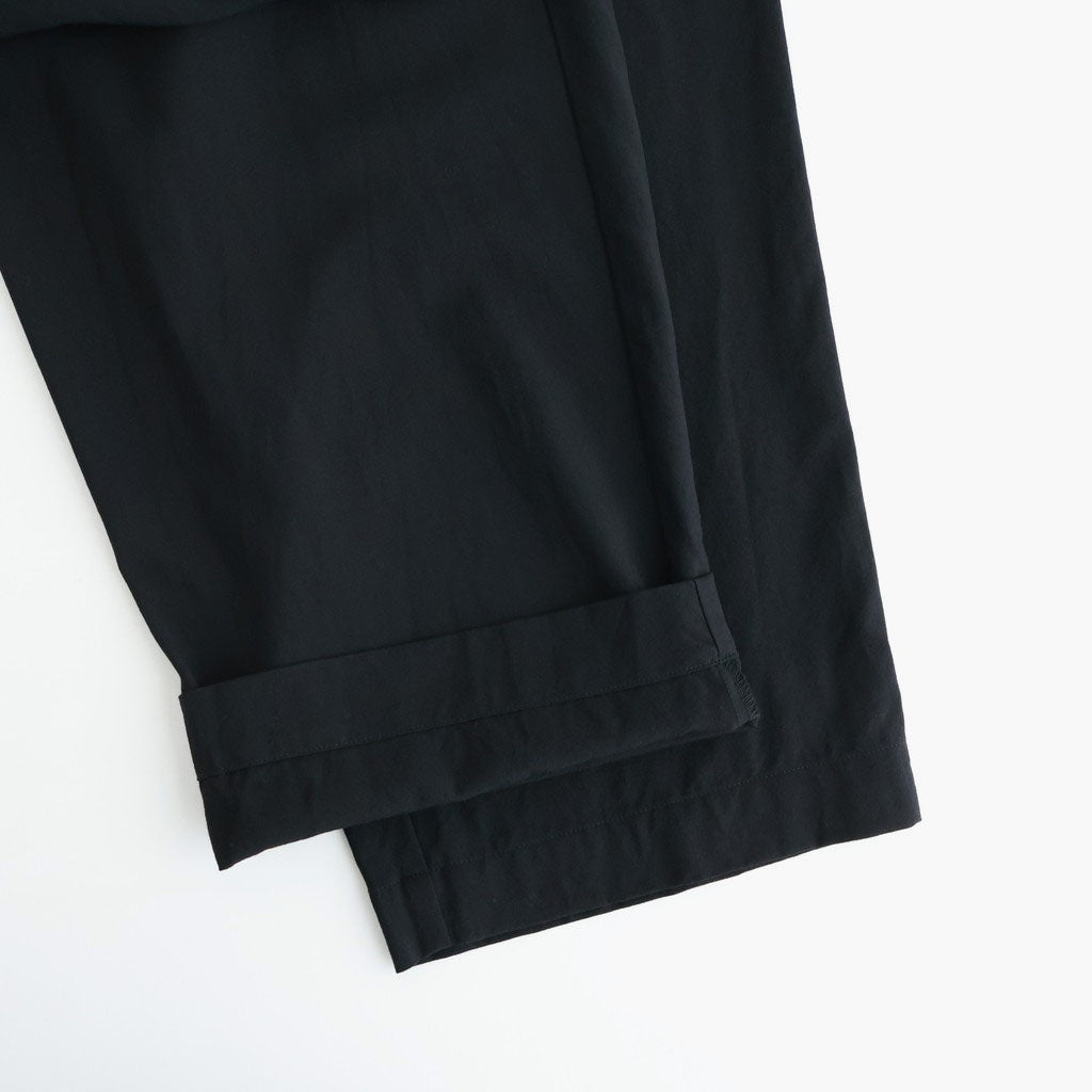 Wool Cupro Easy Wide Trousers #Black [NEP-SS2606]