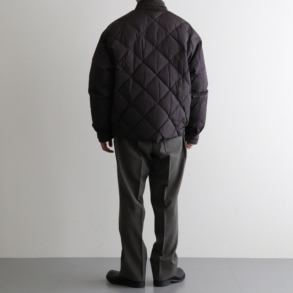 HIGH-COUNT SILK MITTEN PUFF JACKET #WHISKY [252OJ-JK13]