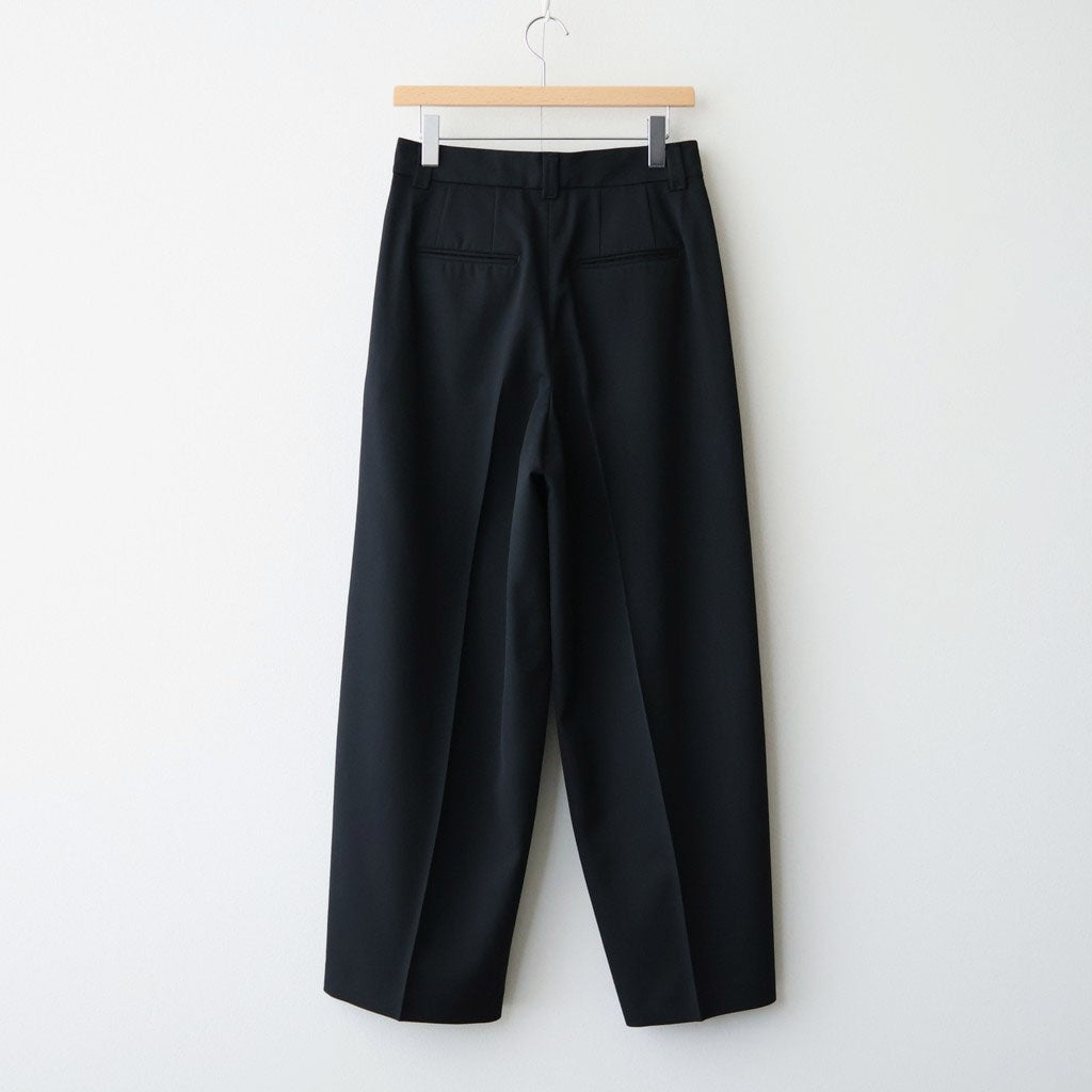 Wool Gabardine Wide Trousers #BLACK [NEP-AW2655]