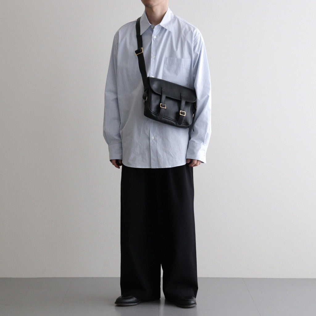 FLAP SHOULDER BAG S #BLACK [BG-31-COW-5]