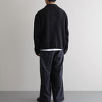 Cotton Fancy Yarn Crochet Collar Knit Jacket #Charcoal [NEP-SS2628]