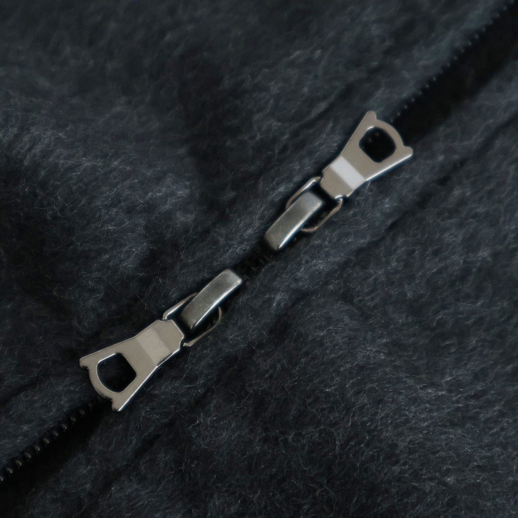 Pe/Silk Fleece Bomber Jacket #HeatherBlack [BHS25F019]