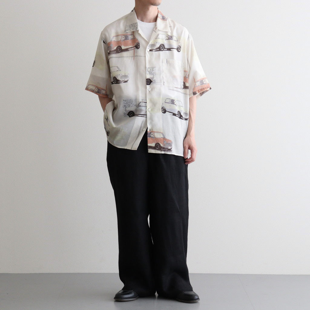 OPEN COLLAR S/S SHIRT #GRAIGE MINI [M26B07SH03B]