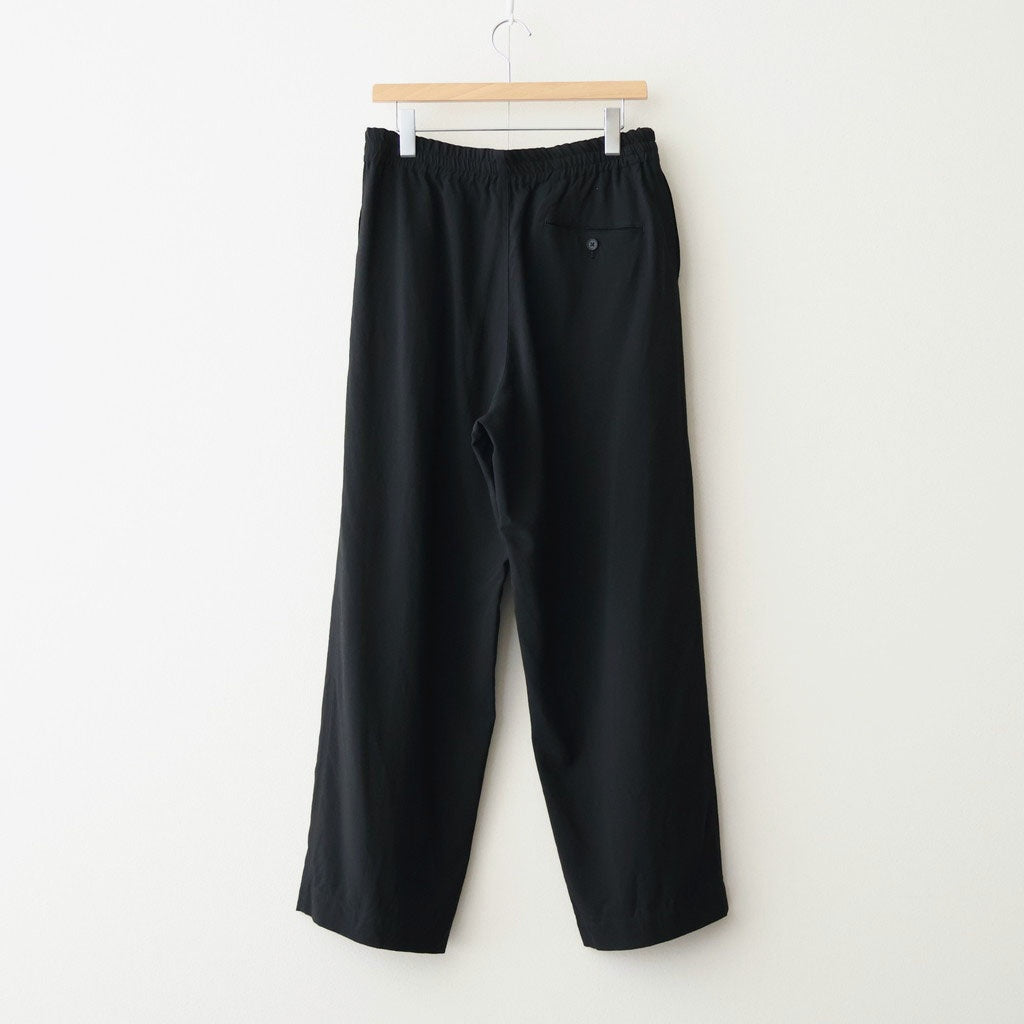 Wool Cupro Easy Wide Trousers #Black [NEP-SS2606]
