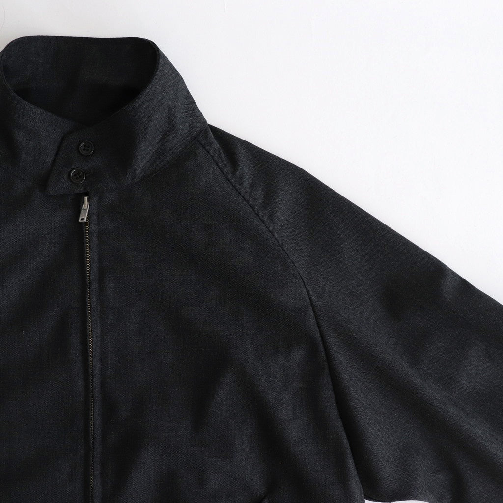 HOPSACK DRIZZLER JACKET #CHARCOAL [PMAT-OT01]