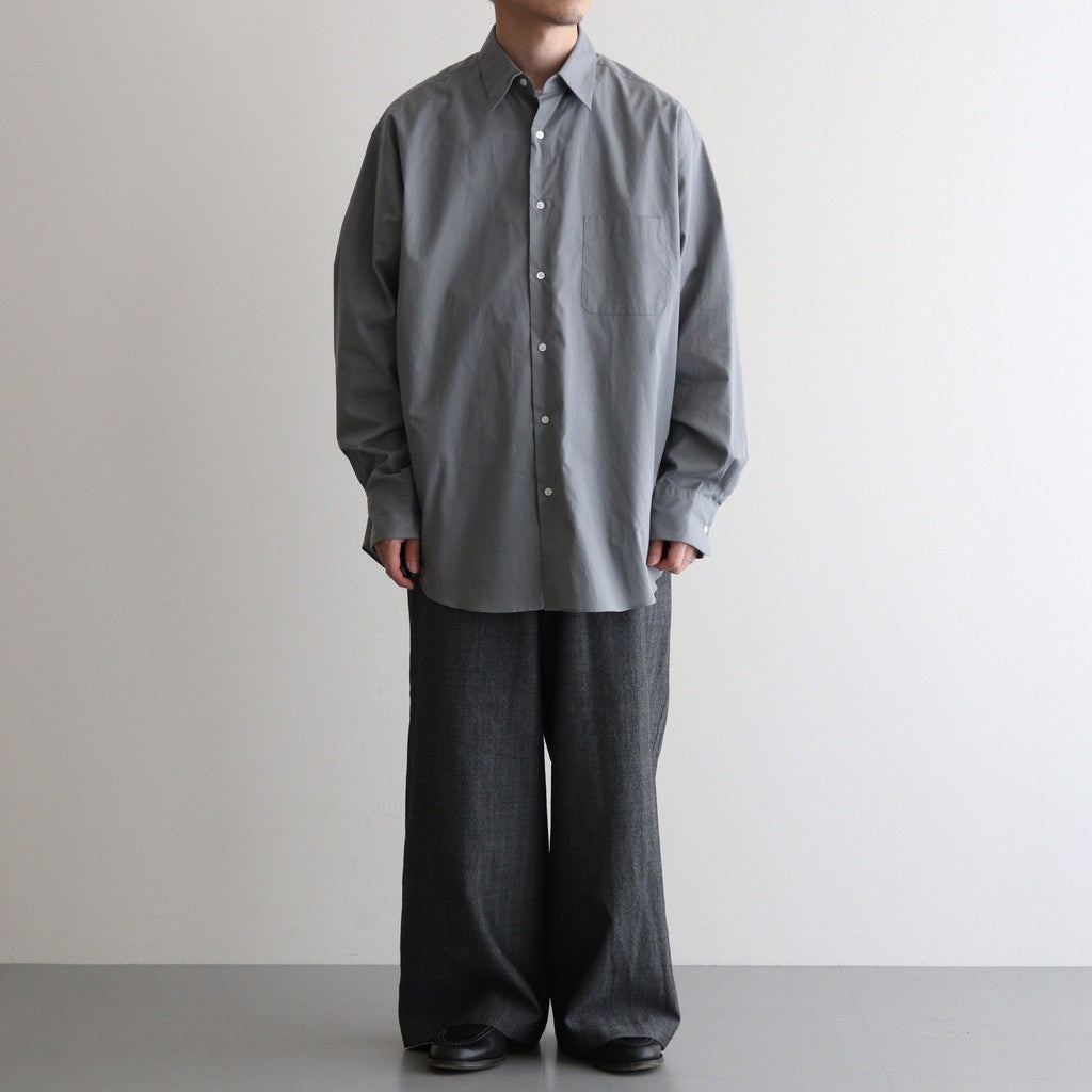 WIDE LEG EASY PANTS #HERRINGBONE [M25C12PT02C]
