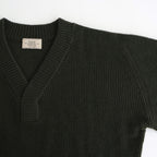 Wool Harf Cardigan ST V-neck #KHAKI [NEP-AW2403]